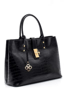 Women's Crocodile Detailed Shoulder Bag | Derimod Women's Crocodile Detailed Shoulder Bag | Derimod