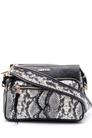 Women's Snakeskin Patterned Crossbody Bag | Derimod Women's Snakeskin Patterned Crossbody Bag | Derimod