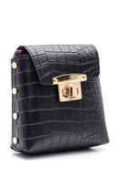 Women's Crocodile Patterned Crossbody Bag | Derimod Women's Crocodile Patterned Crossbody Bag | Derimod