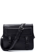 Men's Knitted Detailed Messenger Bag | Derimod Men's Knitted Detailed Messenger Bag | Derimod