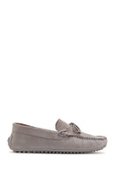 Erkek Gri Süet Deri Casual Loafer | Derimod Erkek Gri Süet Deri Casual Loafer | Derimod