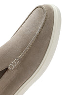 Men's Beige Suede Leather Casual Loafer | Derimod Men's Beige Suede Leather Casual Loafer | Derimod