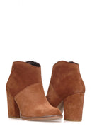 Women's Suede Heeled Boots | Derimod Women's Suede Heeled Boots | Derimod