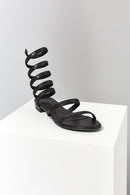 Black Gladiator Women's Sandals | Derimod Black Gladiator Women's Sandals | Derimod