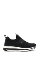 Erkek Siyah Kalın Tabanlı Kumaş Sneaker | Derimod Erkek Siyah Kalın Tabanlı Kumaş Sneaker | Derimod