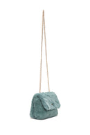 Women's Green Plush Crossbody Bag | Derimod Women's Green Plush Crossbody Bag | Derimod