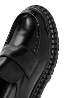 Kadın Siyah Kalın Tabanlı Deri Maskülen Loafer | Derimod Kadın Siyah Kalın Tabanlı Deri Maskülen Loafer | Derimod