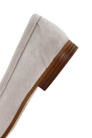 Kadın Bej Tokalı Süet Deri Casual Loafer | Derimod Kadın Bej Tokalı Süet Deri Casual Loafer | Derimod