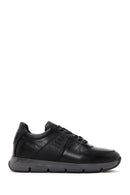 Men's Black Leather Casual Sneaker | Derimod Men's Black Leather Casual Sneaker | Derimod