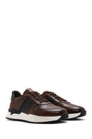 Erkek Taba Bağcıklı Deri Casual Sneaker | Derimod Erkek Taba Bağcıklı Deri Casual Sneaker | Derimod