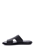 Men's Leather Printed Slippers | Derimod Men's Leather Printed Slippers | Derimod