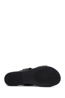 Women's Black Leather Sandals | Derimod Women's Black Leather Sandals | Derimod