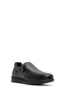 Women's Black Zipper Detailed Leather Comfort Shoes | Derimod Women's Black Zipper Detailed Leather Comfort Shoes | Derimod