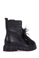 Women's Hairy Leather Boots | Derimod Women's Hairy Leather Boots | Derimod