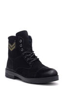 Men's Embroidered Suede Boots | Derimod Men's Embroidered Suede Boots | Derimod
