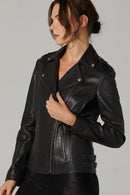 Sheila Women's Leather Jacket | Derimod Sheila Women's Leather Jacket | Derimod