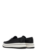 Erkek Siyah Kalın Tabanlı Deri Casual Loafer | Derimod Erkek Siyah Kalın Tabanlı Deri Casual Loafer | Derimod