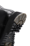 Men's Black Leather Zippered Boots | Derimod Men's Black Leather Zippered Boots | Derimod