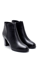 Women's Printed Heeled Boots | Derimod Women's Printed Heeled Boots | Derimod