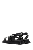 Women's Black Ankle Strap Leather Sandals | Derimod Women's Black Ankle Strap Leather Sandals | Derimod