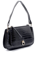 Women's Crocodile Patterned Shoulder Bag | Derimod Women's Crocodile Patterned Shoulder Bag | Derimod