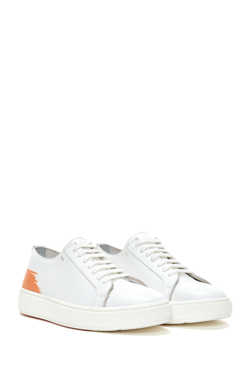 Erkek Beyaz Deri Sneaker
