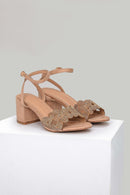 Women's Beige Faux Leather Sandals | Derimod Women's Beige Faux Leather Sandals | Derimod