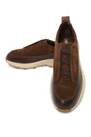Men's Brown Thick-Soled Leather Casual Sneaker | Derimod Men's Brown Thick-Soled Leather Casual Sneaker | Derimod
