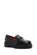 Derimod Gritti Kadın Siyah Deri Maskülen Loafer | Derimod Derimod Gritti Kadın Siyah Deri Maskülen Loafer | Derimod