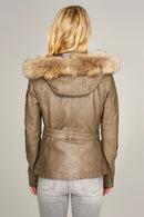 Layla Women's Leather Jacket | Derimod Layla Women's Leather Jacket | Derimod
