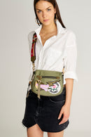 Green Fabric Women's Crossbody Bag | Derimod Green Fabric Women's Crossbody Bag | Derimod