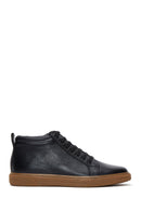 Erkek Siyah Deri Bilekli Sneaker Bot | Derimod Erkek Siyah Deri Bilekli Sneaker Bot | Derimod