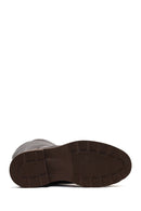 Women's Brown Thick-Soled Leather Boot | Derimod Women's Brown Thick-Soled Leather Boot | Derimod