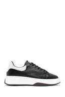 Erkek Siyah Bağcıklı Deri Sneaker | Derimod Erkek Siyah Bağcıklı Deri Sneaker | Derimod