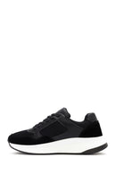 Derimod Zero Men's Black Thick-Soled Laced Fabric Sneaker | Derimod Derimod Zero Men's Black Thick-Soled Laced Fabric Sneaker | Derimod