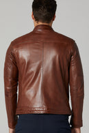 Benjamin Men's Leather Jacket | Derimod Benjamin Men's Leather Jacket | Derimod