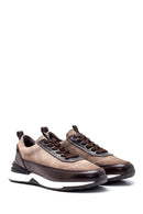 Men's Leather Suede Detailed Sneaker | Derimod Men's Leather Suede Detailed Sneaker | Derimod