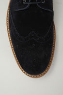 Men's Navy Blue Suede Leather Shoes | Derimod Men's Navy Blue Suede Leather Shoes | Derimod