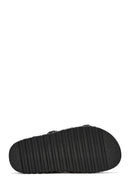 Women's Black Strappy Slippers | Derimod Women's Black Strappy Slippers | Derimod