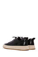 Men's Black Lace-up Leather Sneaker | Derimod Men's Black Lace-up Leather Sneaker | Derimod