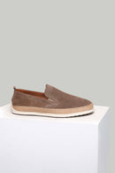 Mink Suede Leather Men's Espadrilles | Derimod Mink Suede Leather Men's Espadrilles | Derimod