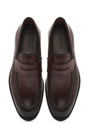 Men's Brown Leather Classic Loafer | Derimod Men's Brown Leather Classic Loafer | Derimod