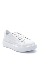 Kadın Deri Desenli Sneaker | Derimod Kadın Deri Desenli Sneaker | Derimod
