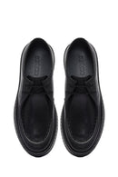 Men's Black Lace Up Leather Casual Shoes | Derimod Men's Black Lace Up Leather Casual Shoes | Derimod