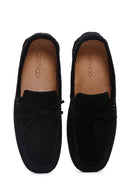 Erkek Siyah Süet Deri Loafer | Derimod Erkek Siyah Süet Deri Loafer | Derimod