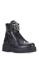 Stone Detailed Women's Boots | Derimod Stone Detailed Women's Boots | Derimod