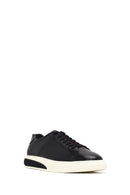 Erkek Siyah Bağcıklı Kalın Tabanlı Deri Sneaker | Derimod Erkek Siyah Bağcıklı Kalın Tabanlı Deri Sneaker | Derimod