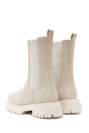Women's Cream Chelsea Boots | Derimod Women's Cream Chelsea Boots | Derimod