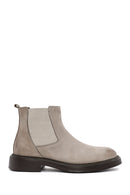 Men's Mink Nubuck Leather Casual Chelsea Boots | Derimod Men's Mink Nubuck Leather Casual Chelsea Boots | Derimod