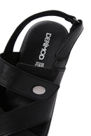 Kadın Siyah Comfort Sandalet | Derimod Kadın Siyah Comfort Sandalet | Derimod